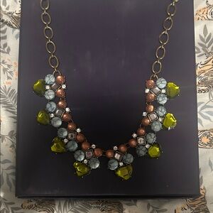 Logo Links Multi-Color Statement Necklace